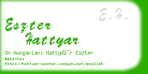 eszter hattyar business card